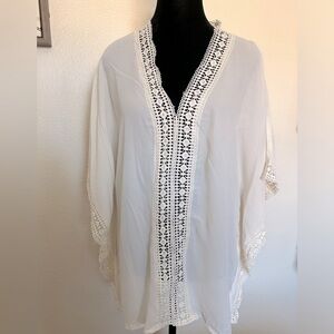 NWT By Design Cloud White Swimsuit Cover.